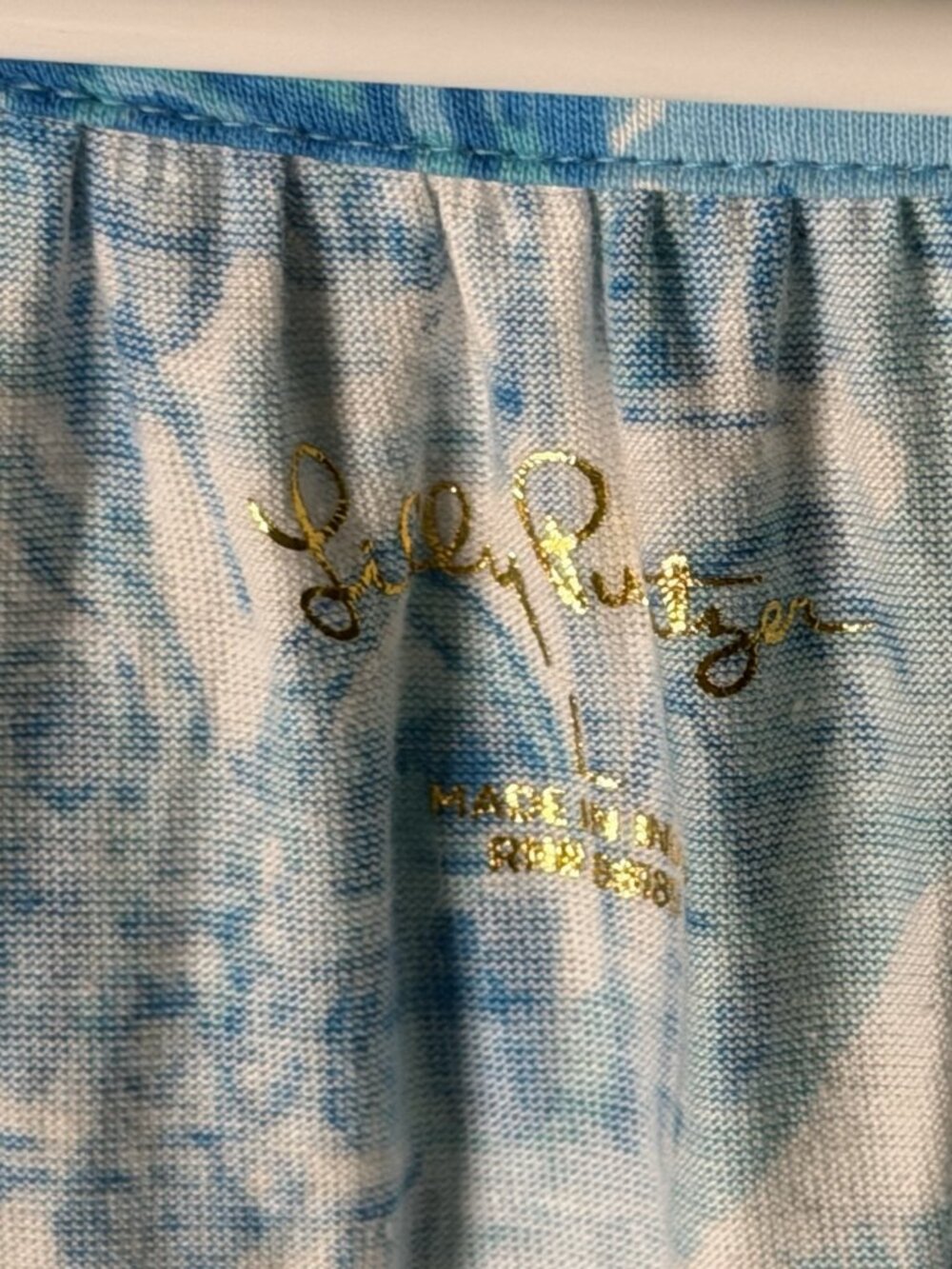 Lilly Pulitzer Lindy Dress Large Amalfi Blue, Sunny State of Mind NEW! - Picture 7 of 9